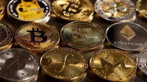 FILE PHOTO: Illustration shows representations of cryptocurrencies