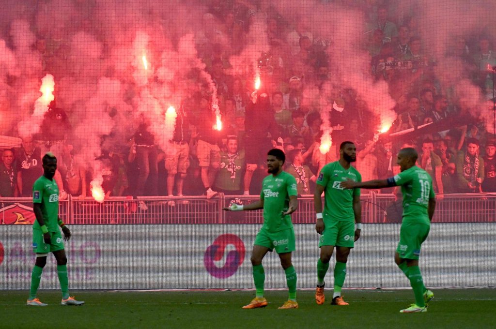 FBL-FRA-LIGUE1-LIGUE2-PLAY-OFF-SAINT-ETIENNE-AUXERRE